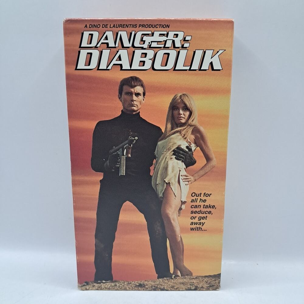 Danger: Diabolik (VHS, 1992) John Phillip Law, Marisa Mell